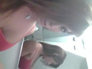 拉丁豪乳美人在飛機衛生間里自拍
